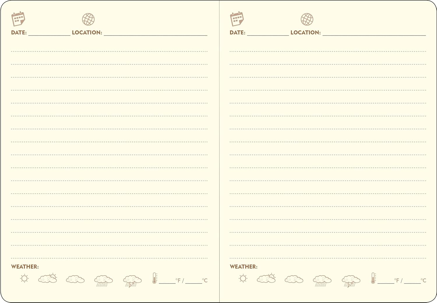 Page-A-Day Artisan Travel Journal (Diary, Vegan Leather Notebook)