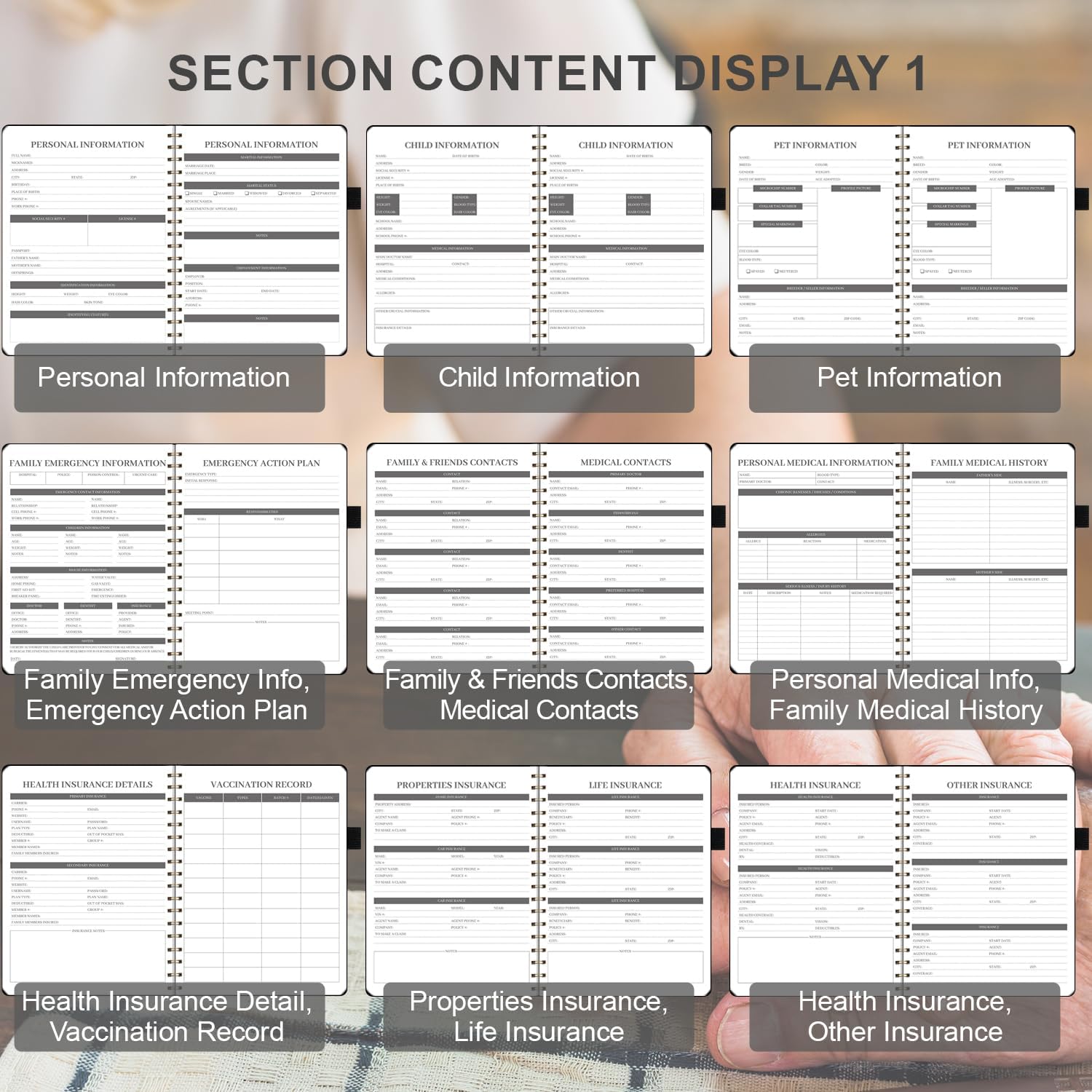 End of Life Planner, Spiral Estate Planning Organizer for Senior, Final Arrangements Just in Case I Die Book Organizer, Will Preparation, Last Wishes & Funeral Planning Notebook for Beneficiary, Death