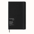 Moleskine Weekly Smart Planner PRO 12 Months 2025, Smart Planner PRO, Agenda 2025, Elastic Closure, Black Colour, Size Extra Large 19 x 25